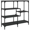 vidaXL Table console noir 103x32x95 cm bois d'ing&eacute;nierie