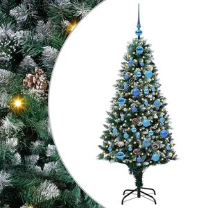 vidaXL Sapin de No&euml;l artificiel Vert 150 cm PVC, Acier et Plastique