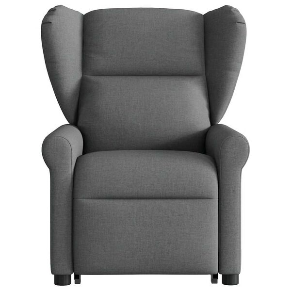 vidaXL Fauteuil inclinable Gris fonc&eacute; Tissu