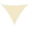 vidaXL Voile d'ombrage 160 g/m&sup2; Cr&egrave;me 2,5x2,5x3,5 m PEHD