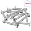 vidaXL Vis 12 pcs Zinc&eacute; 5 x 40 mm Fer
