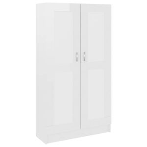 vidaXL Biblioth&egrave;que Blanc brillant 82,5x30,5x150 cm Bois d&rsquo;ing&eacute;nierie