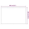 vidaXL Auvent vertical Blanc 180x800 cm Tissu oxford