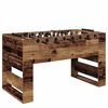 vidaXL Table de Football 2 pcs Bois ancien 146,5 x 74 x 85 cm