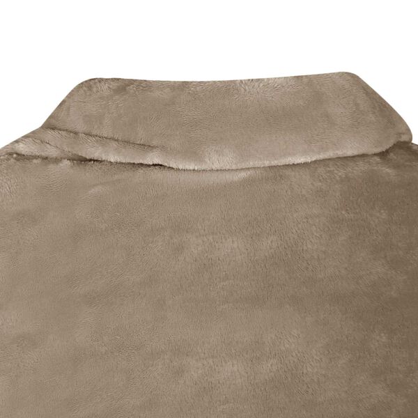 vidaXL Sweat &agrave; capuche couverture Camel Flanelle