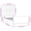 vidaXL Cadre de lit sans matelas gris fonc&eacute; 100x200 cm velours