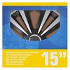 ProPlus Enjoliveurs Terra Argent&eacute; et noir 15" 4 pcs
