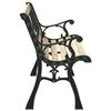 vidaXL Banc de jardin avec coussin Marron 116 x 54 x 73 cm bois
