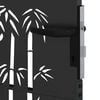 vidaXL Porte de Jardin Noir 85 x 200 cm Acier peint par poudre