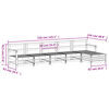 vidaXL Salon de jardin 6 pcs bois de pin impr&eacute;gn&eacute;
