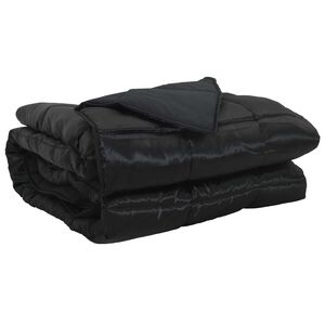 vidaXL Duvet complet toute l'ann&eacute;e Noir 200 x 135 cm