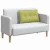 vidaXL Coussin de Dos Vert clair 80 x 19 x 50 cm tissu
