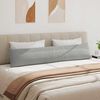 vidaXL Coussins de canap&eacute; 2 pcs Gris clair 200 x 40 cm tissu
