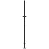 vidaXL Porte de Jardin Noir 105 x 175 cm Acier peint par poudre