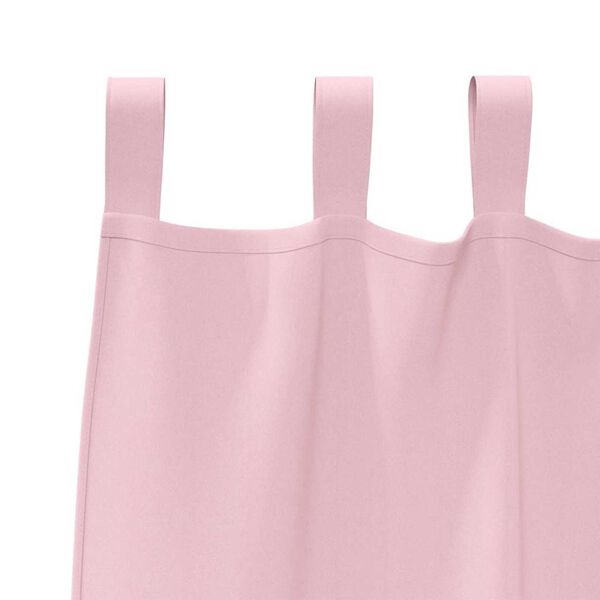 vidaXL Rideaux occultants avec anneaux 2 pcs Rose b&eacute;b&eacute; 225 x 140 cm