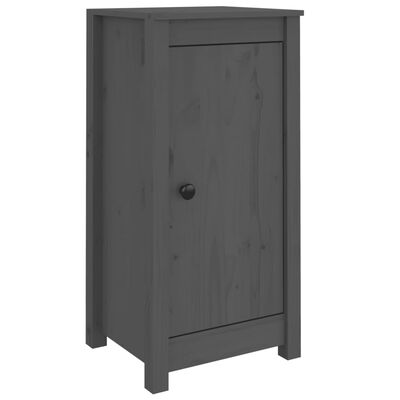 vidaXL Buffet Gris 39x35x80 cm Bois massif de pin