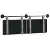 vidaXL T&ecirc;te de lit suspendue Gris clair 130 x 55 x 5 cm Velours