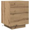 vidaXL Cabinet de chevet avec tiroir Ch&ecirc;ne artisanal 45 x 40 x 55 cm