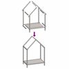 vidaXL Portant de bois chauffage noir 40x25x60 cm