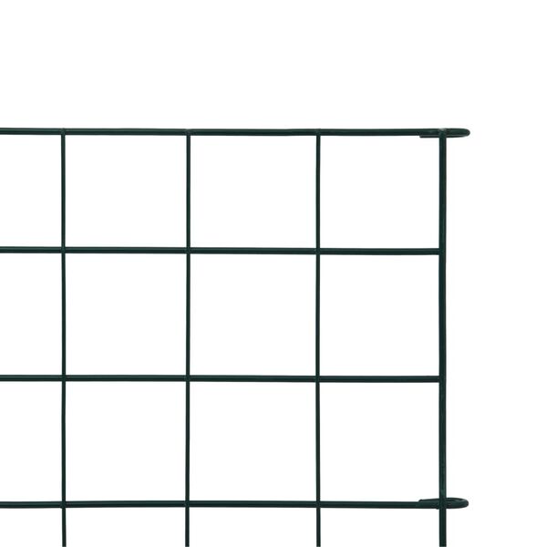vidaXL Ensemble de cl&ocirc;ture de jardin 77,5x64 cm vert