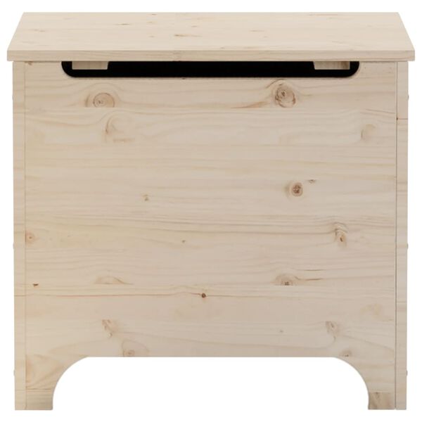 vidaXL Bo&icirc;te de rangement avec couvercle RANA bois massif de pin