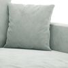 vidaXL Ensemble de canap&eacute;s 2 pcs avec coussins Gris clair Velours