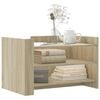 vidaXL Table basse ch&ecirc;ne sonoma 80x50x50 cm bois d'ing&eacute;nierie
