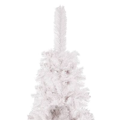 vidaXL Sapin de Noël étroit Blanc 150 cm