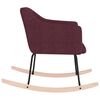 vidaXL Chaise &agrave; bascule Violet Tissu