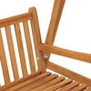 vidaXL Balancelle 170 cm Bois de teck massif