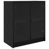 vidaXL Meuble d'appoint Ch&ecirc;ne noir 68 x 37 x 75,5 cm Bois d'ing&eacute;nierie