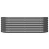 vidaXL Lit sur&eacute;lev&eacute; de jardin Acier galvanis&eacute; Anthracite