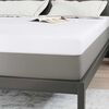 vidaXL Surmatelas Blanc 140 x 190 cm Tissu Jacquard