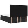 VidaXL Cadre de lit ottoman avec matelas noir 140x190 cm tissu