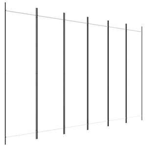 vidaXL Cloison de s&eacute;paration 6 panneaux Blanc 300x200 cm Tissu