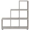vidaXL Biblioth&egrave;que escalier Gris b&eacute;ton 107 cm Bois d'ing&eacute;nierie