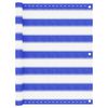 vidaXL &Eacute;cran de balcon Bleu et blanc 75x400 cm PEHD