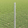 vidaXL Cl&ocirc;ture avec poteau Argent&eacute; 0,5 x 25 m Acier