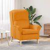 vidaXL fauteuil Jaune fonc&eacute; 76 x 94 x 102 cm tissu