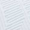 vidaXL Matelas Blanc et Bleu 200 x 200 cm Tissu jacquard