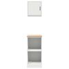 vidaXL Armoires de garage 2 pcs blanc bois d'ing&eacute;nierie