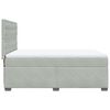 vidaXL Sommier &agrave; lattes de lit et matelas Gris clair 160x200cm Velours