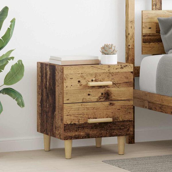 vidaXL Armoire de lit Bois ancien 40 x 35 x 47.5cm Bois d'ing&eacute;nierie