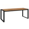 vidaXL Ensemble &agrave; manger de jardin 9 pcs bois d'acacia solide et m&eacute;tal