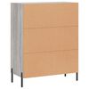 vidaXL Buffet sonoma gris 69,5x34x90 cm bois d'ing&eacute;nierie