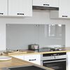vidaXL Protection de cuisine 2 pcs Gris clair 70 x 50 cm verre tremp&eacute;