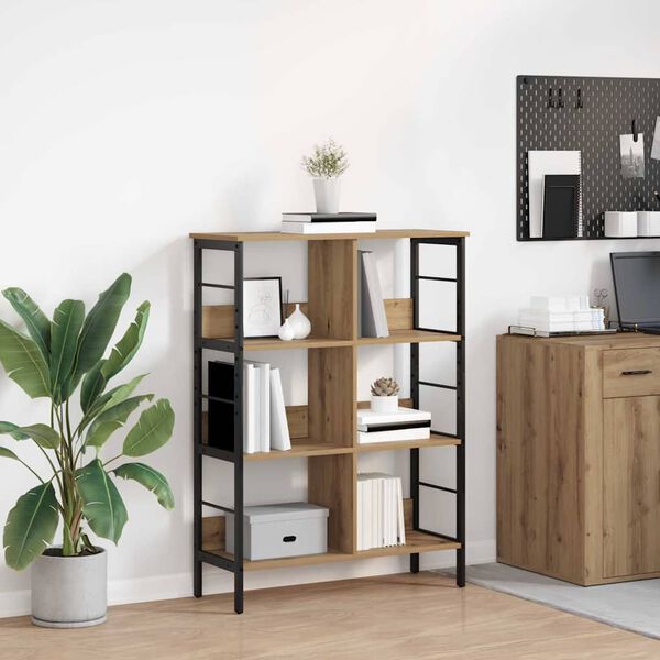 vidaXL &Eacute;tag&egrave;re Ch&ecirc;ne artisanal 82 x 32 x 112 cm Bois d'ing&eacute;nierie