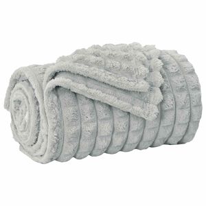 vidaXL Jet&eacute; Gris 150 x 130 cm 0.51 kg Toison