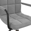 vidaXL Chaise pivotante de salle &agrave; manger Gris clair Velours