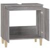 vidaXL Meuble d'évier sonoma gris 58x33x60 cm bois d'ingénierie